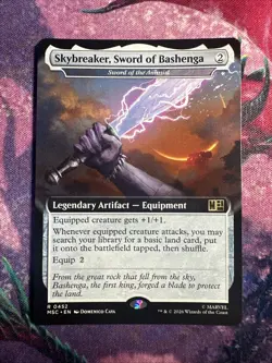 Skybreaker, Sword of Bashenga - Extended Art R 452 - MTG Marvel Super Heroes - Image 1