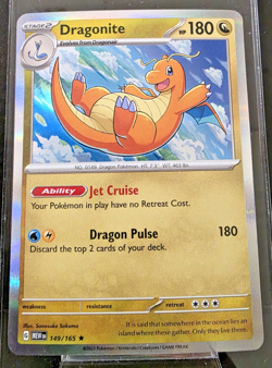 Dragonite Holo 149/165 Scarlet & Violet 151 MEW NM Pokemon TCG - Image 1