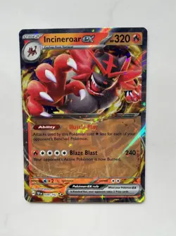 🔥Pokemon TCG-Incineroar ex-034/162-Temporal Forces-Double Rare-M/NM!🔥 - Image 1