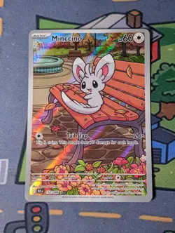 Minccino 152/086 NM- Illustration Rare Scarlet & Violet Black Bolt Pokemon Card - Image 1