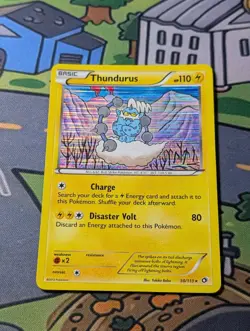 Thundurus 50/113 HOLO Rare B&W Legendary Treasures Pokemon Card Near Mint - Image 1