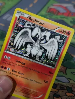 Reshiram 28/113 Holo Legendary Treasures - Pokemon Card - EXC - NM - Image 3