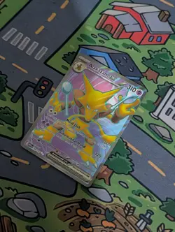 Alakazam EX 188/165 NM Ultra Rare Full Art Holo MEW 151 Pokemon Card English - Image 2