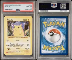 PSA 10 Pikachu 2023 Pokemon CLC EN Classic #008 GEM MINT - Image 3