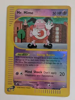 Pokemon TCG Mr. Mime Aquapolis 95b/147 Reverse Holo LP - Image 1