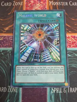 Yu-Gi-Oh! TCG Malefic World YMP1-EN008 Secret Rare Limited Near Mint a1/ - Image 1