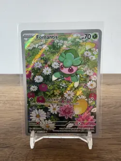 Pokemon TCG Fomantis 085/084 ME Pitch Black Illustration Rare - Image 1