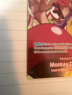 One Piece Tcg Luffy Round 1 Promo - Image 3