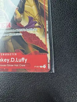 Bandai One Piece CCG Monkey D. Luffy P-007 Winner Promo English Near Mint - Image 4