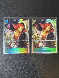 2x Shanks ST16-004 SR One Piece TCG English Premium Booster - Image 1