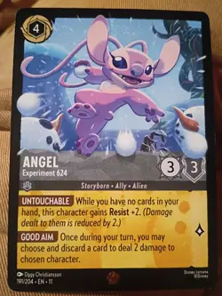Disney Lorcana Winterspell #191/204 Legendary Angel Experiment 624 NM - Image 1