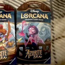 Disney Lorcana - Azurite Sea Booster Pack complete Art Set Of 3 - sealed - Image 4