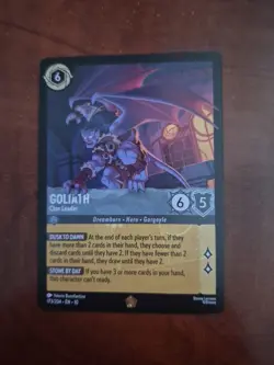 Gargoyles Disney Lorcana Goliath - Clan Leader Foil Legendary 173/204 6/5 - Image 1