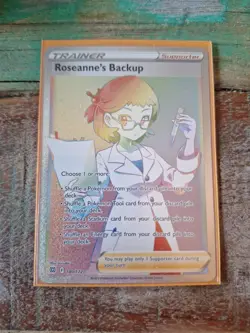 Roseanne's Backup Holo Card 180/172 Swsh09 Brilliant Stars Secret Edition - Image 1