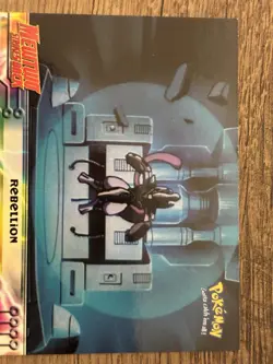 Pokemon Topps #8 Rebellion Mewtwo Strikes Back Movie Card Black Label Armored - Image 2