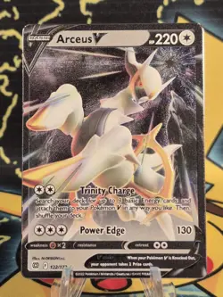 Arceus V 122/172 Metal Card Brilliant Stars Ultra Premium Collection Pokemon - Image 1