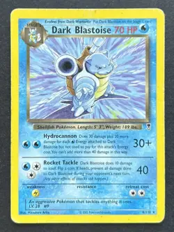 Dark Blastoise Legendary Collection 4/110 NonHolo Rare Vintage Pokemon Card HP - Image 1