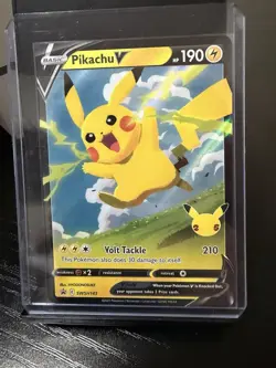 Pokemon TCG Pikachu V Promo Holo SWSH143 SWSH Sword & Shield Promo Cards 190 HP - Image 1