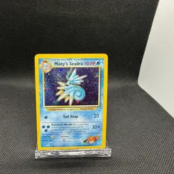 Pokemon WOTC Misty's Seadra Prerelease Holo Card 9/132 Promo, LP Condition - Image 1