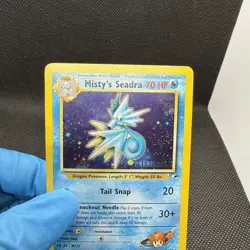 Pokemon WOTC Misty's Seadra Prerelease Holo Card 9/132 Promo, LP Condition - Image 3