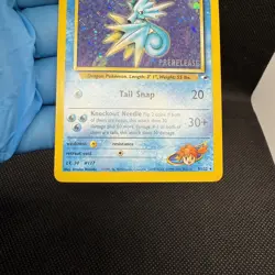 Pokemon WOTC Misty's Seadra Prerelease Holo Card 9/132 Promo, LP Condition - Image 4