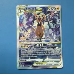 Pokemon TCG SWSH Crown Zenith Galarian Gallery Zeraora VStar GG43/GG70 Holo Card - Image 1