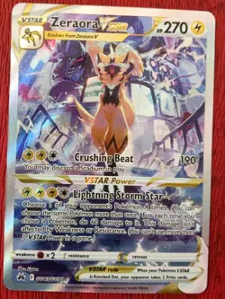 Pokemon TCG Zeraora Vstar Crown Zenith: Galarian Gallery Gg43/Gg70 Holo UR, NM - Image 1