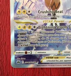 Pokemon TCG Zeraora Vstar Crown Zenith: Galarian Gallery Gg43/Gg70 Holo UR, NM - Image 4