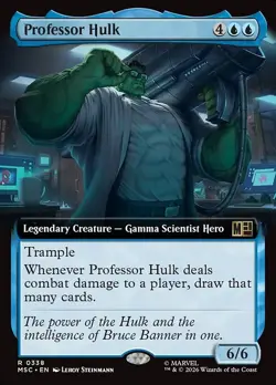 Professor Hulk Extended Art 338 Marvel Super Heroes Commander MTG MSC - Image 1