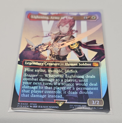 Magic: The Gathering Lightning, Army of One FF 0400 EN Foil Borderless - Image 1