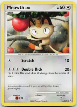 Meowth 114/147 Pokemon Supreme Victors - NM - Image 1