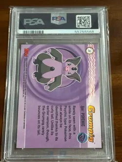 2003 Topps Pokemon Advanced Grumpig PSA 10 - Image 3