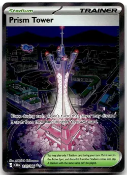 Prism Tower 111/086 Holo Ultra Rare Chaos Rising Near Mint - Image 1