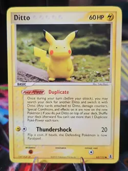 Pokemon TCG: Ditto #63/113 (Pikachu) 2005 Delta Species Non-Holo - Image 1
