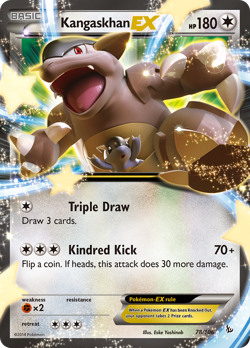 Kangaskhan EX 78/106 Holo EX Rare Flashfire Pokemon Holo Near Mint - Image 1