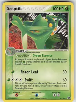 Sceptile(EX Emerald) 10/106 Rare Deck Exclusives Pokemon Lightly Played - Image 1