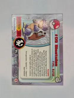Topps Pokemon TCG Blastoise #09 TV Animation Edition - Image 2