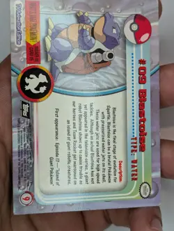 Topps Pokemon TCG Blastoise #09 TV Animation Edition - Image 4