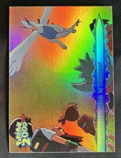 2000 Topps Pokemon The Movie 2000 Ash Is Chosen! - Rainbow Foil #46 - NM - Image 1