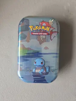 NEW - SQUIRTLE Pokemon TCG Kanto Friends Mini Tin 2019 - factory sealed - Image 1