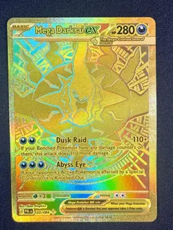 Mega Darkrai EX 120/084 Hyper Rare Gold Full Art Holo Pokemon TCG English NM - Image 1