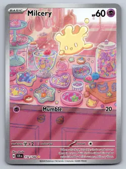 Milcery 152/142 Illustration Rare Stellar Crown Pokemon Holo Near Mint - Image 1