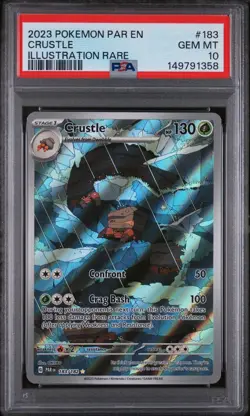 Crustle Illustration Rare PSA 10 Pokemon Paradox Rift 183/182 - Image 1