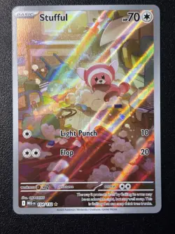 Stufful 154/132 Illustration Rare Mega Evolution Pokemon Holo Near Mint - Image 1