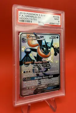 Pokemon Greninja GX Hidden Fates Full Art #SV56 PSA 9 Mint - Image 3