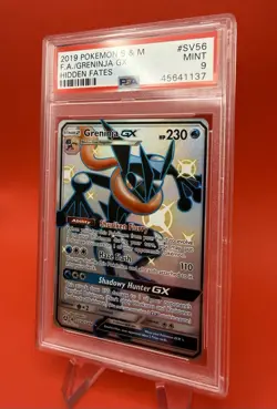 Pokemon Greninja GX Hidden Fates Full Art #SV56 PSA 9 Mint - Image 4