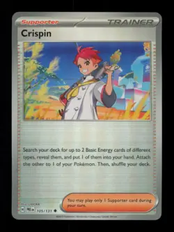 Crispin (Poke Ball Pattern) 105/131 Prismatic Evolutions Holo Pokemon Holo - Image 1