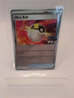 Pokemon STAFF Ultra Ball 131/132 EUIC Promo - Image 1