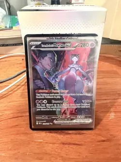 Pokemon TCG Team Rockets Mewtwo EX 213/182 Destined Rivals SIR Near Mint - Image 1