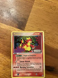 Pokemon Magmar Legend Maker Holo Rare Stamped 21/92 MP - Image 1